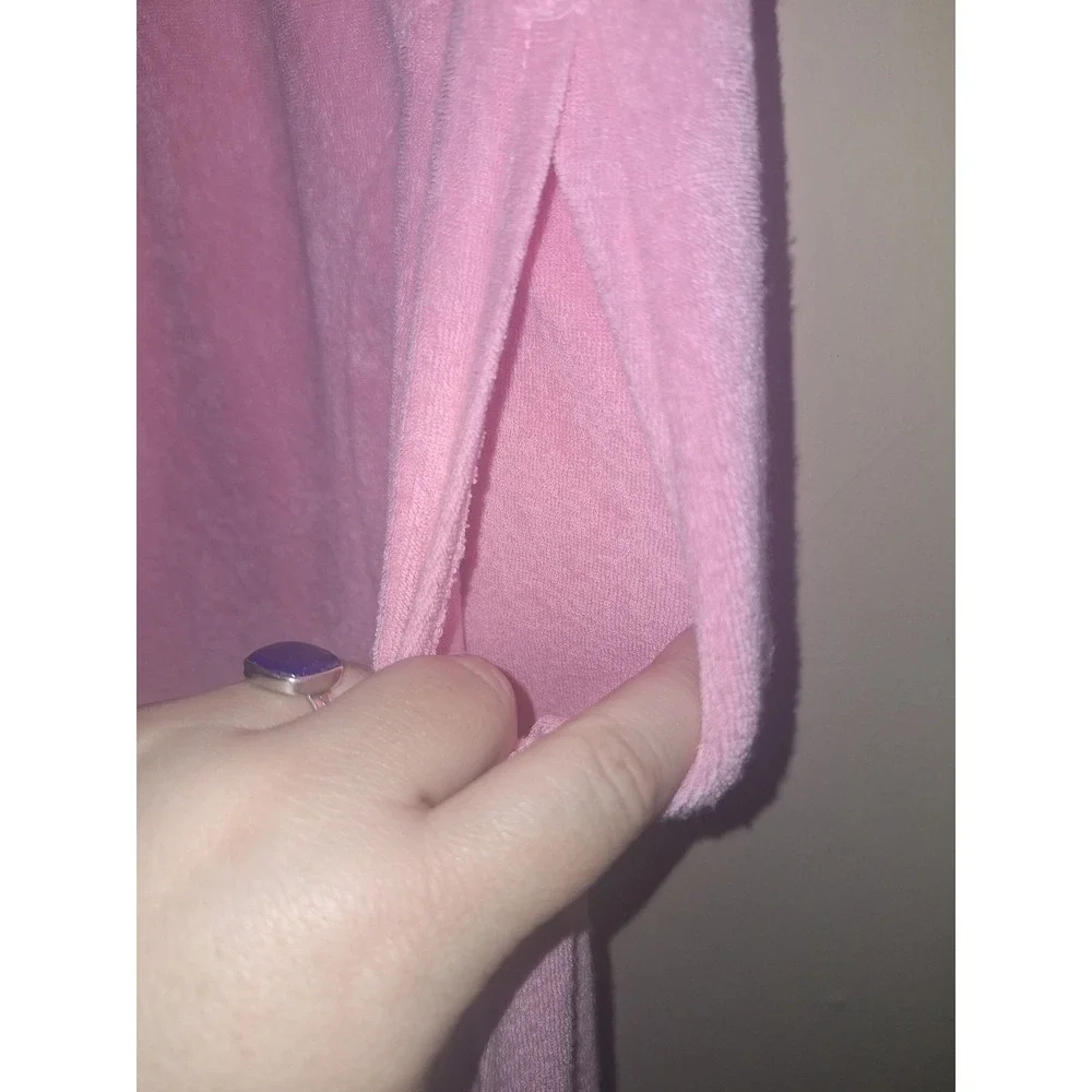 Miss Elaine Relax Size‎ Small Terry Cloth Mini Dress Swim Cover Lounge Pockets
